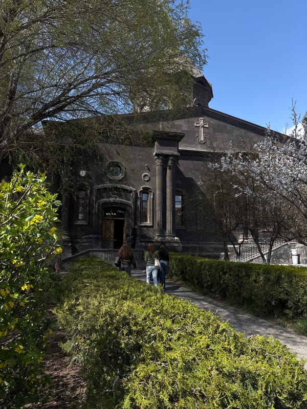 Morning street life documented in historic Gyumri, Armenia