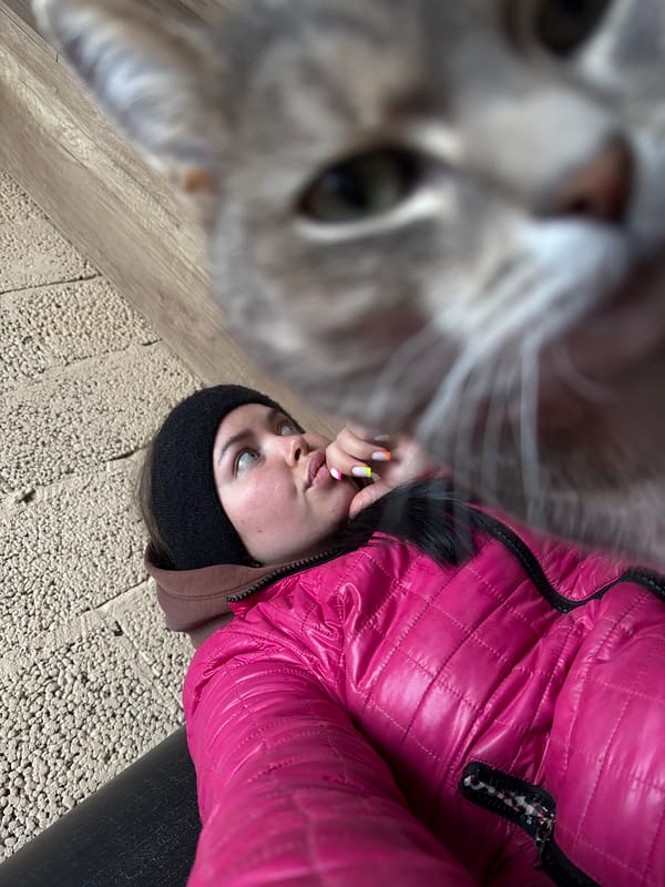 Woman kisses horse at Russian farm in tender moment