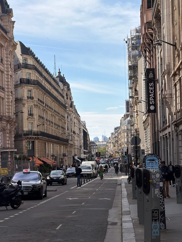 Witness documents classic Parisian street architecture