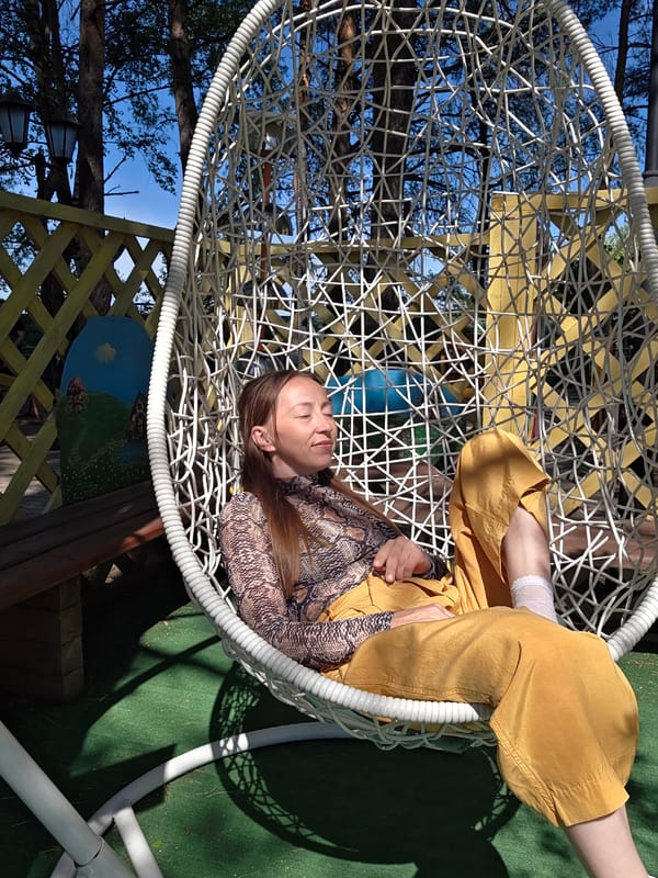 Morning family playground activities captured in Chaikovsky, Russia