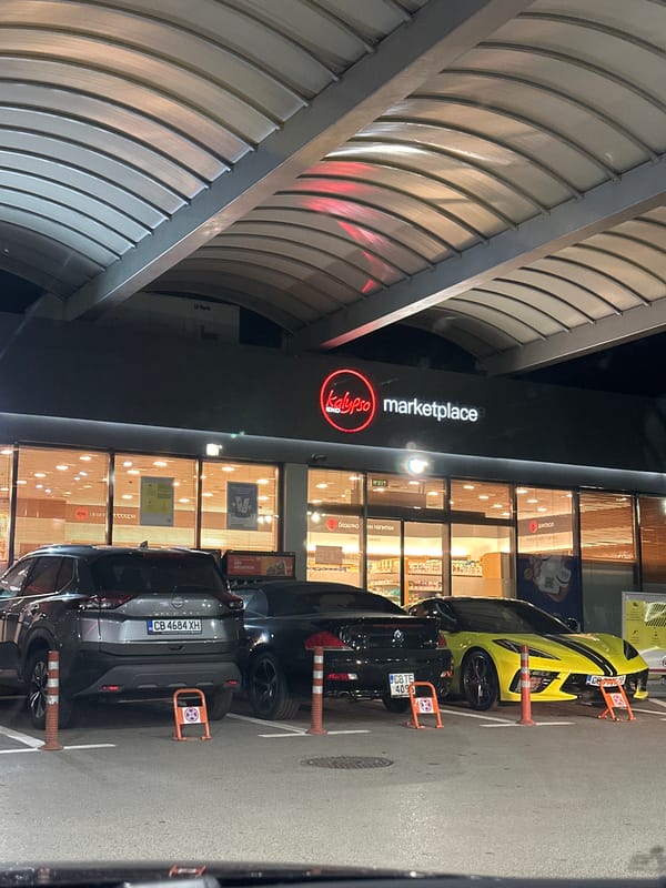 Kalypso marketplace entrance captured in Sofia, Bulgaria