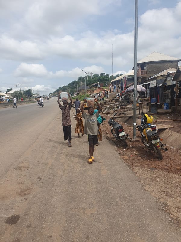 Daily street life documented in Lokoja, Nigeria morning hours