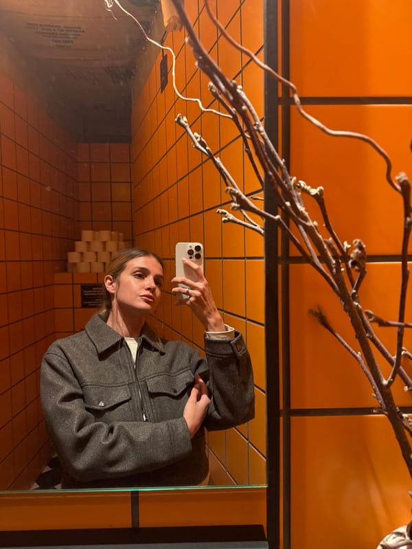 Woman documents daily activities through selfies and portraits