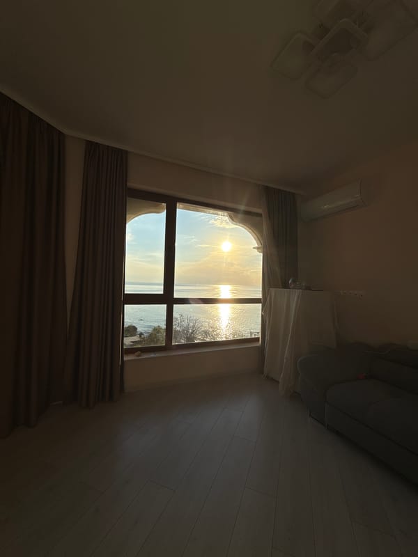 Indoor room scene captured overlooking water in Varna, Bulgaria