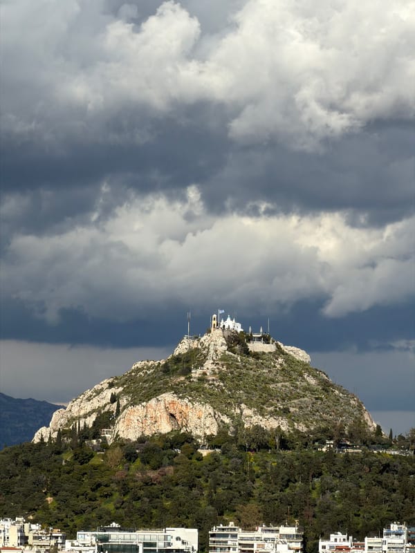 Athens cityscape and tourist activity captured across multiple locations
