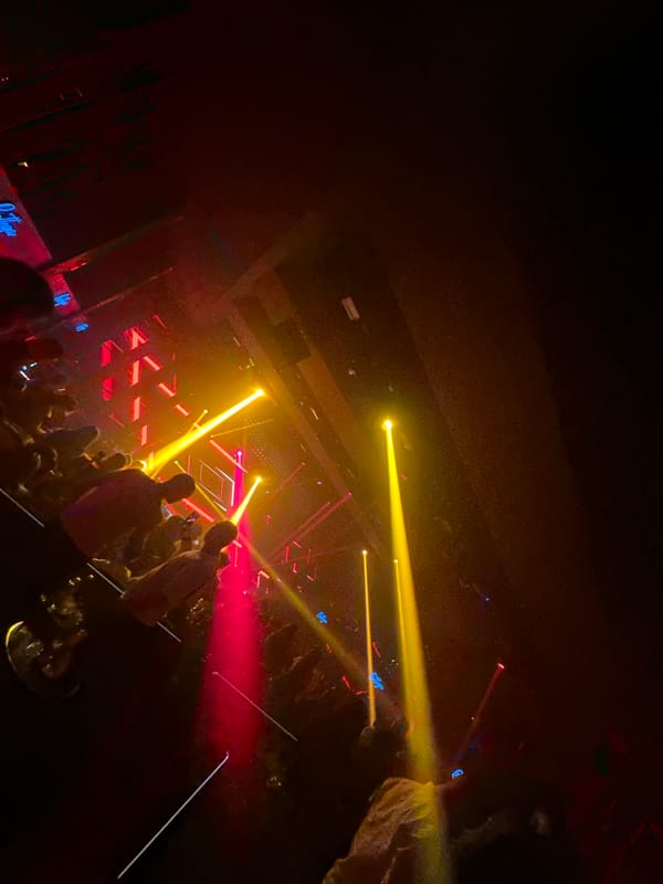 Nightclub scene captured in Sliven, Bulgaria early morning hours