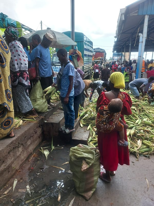 Morning market activity documented across Dar es Salaam streets