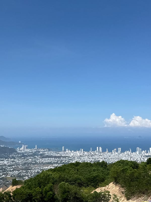 Clear morning aerial view captured over Nam Nha Trang Ward