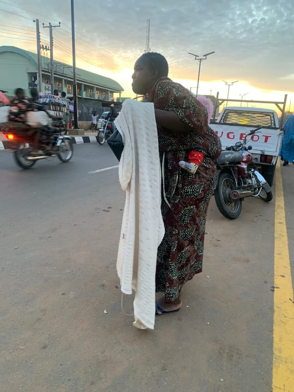 Evening street life in Akwanga, Nigeria