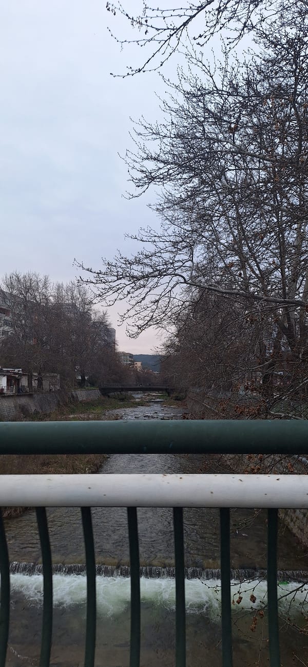 Morning street scenes captured across central Blagoevgrad, Bulgaria
