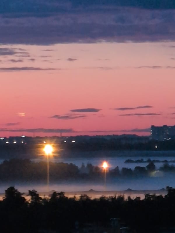 Saint Petersburg's White Nights sky, June 2026
