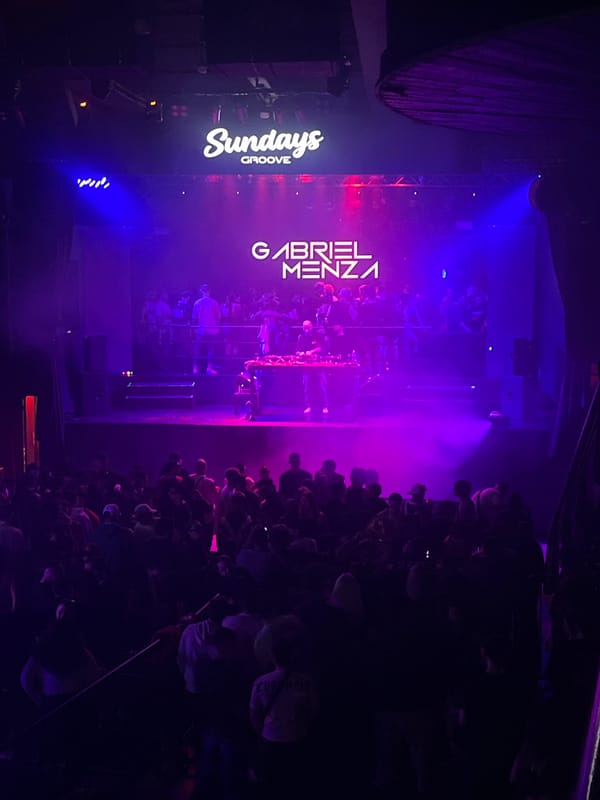 DJ Gabriel Menza performs at Sundays Groove event in Buenos Aires