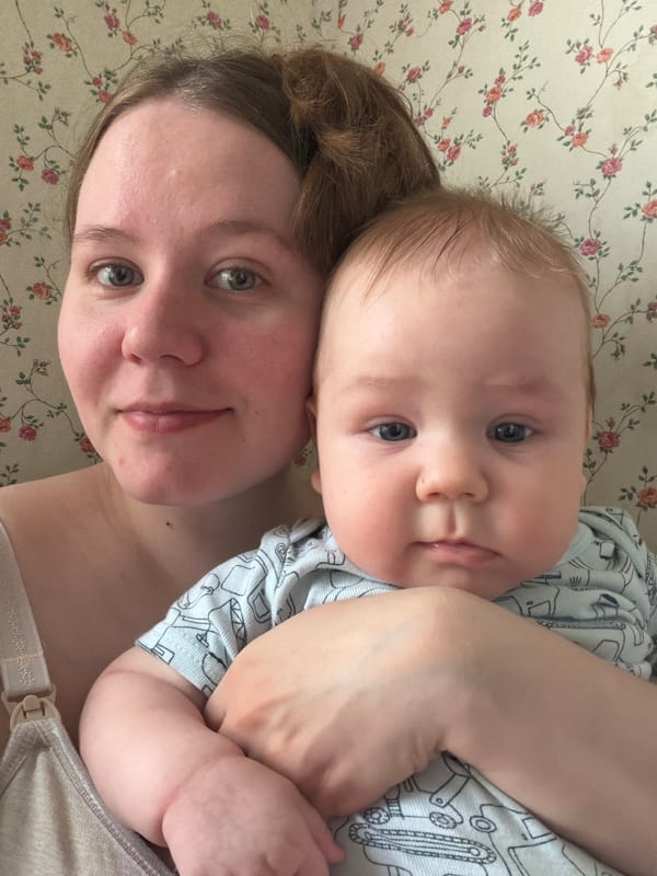 Mother and baby captured in intimate moment in Podolsk
