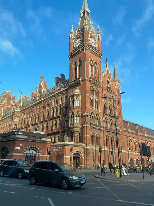 Morning views captured of St. Pancras Station's Gothic architecture