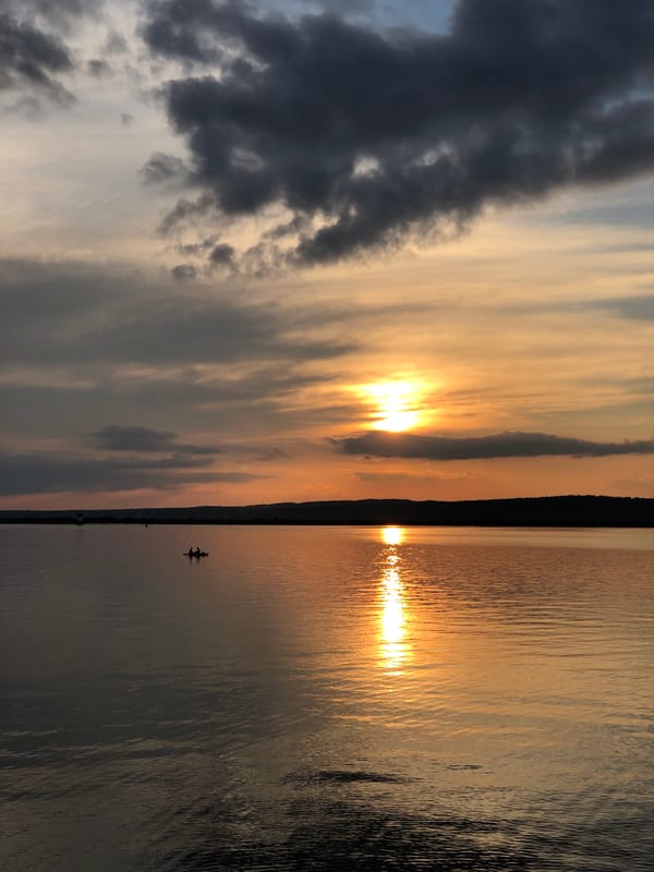 Summer evening along the Kama River in Chaikovsky