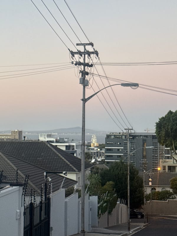Residential street scenes documented in Cape Town neighborhood