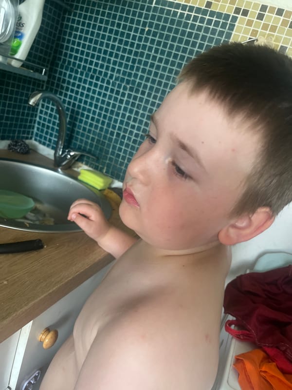 Ordinary morning routine at home in Chelyabinsk