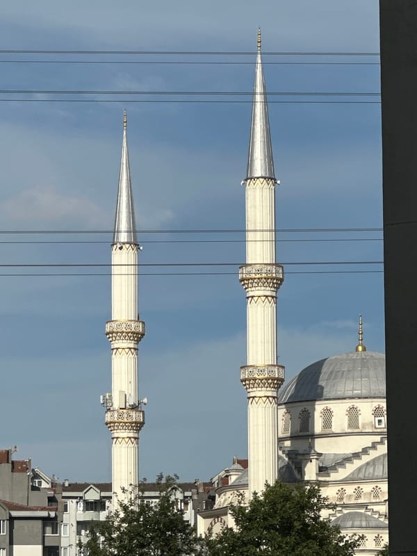 Everyday moments captured in Esenyurt: mosque views, selfie, child playing