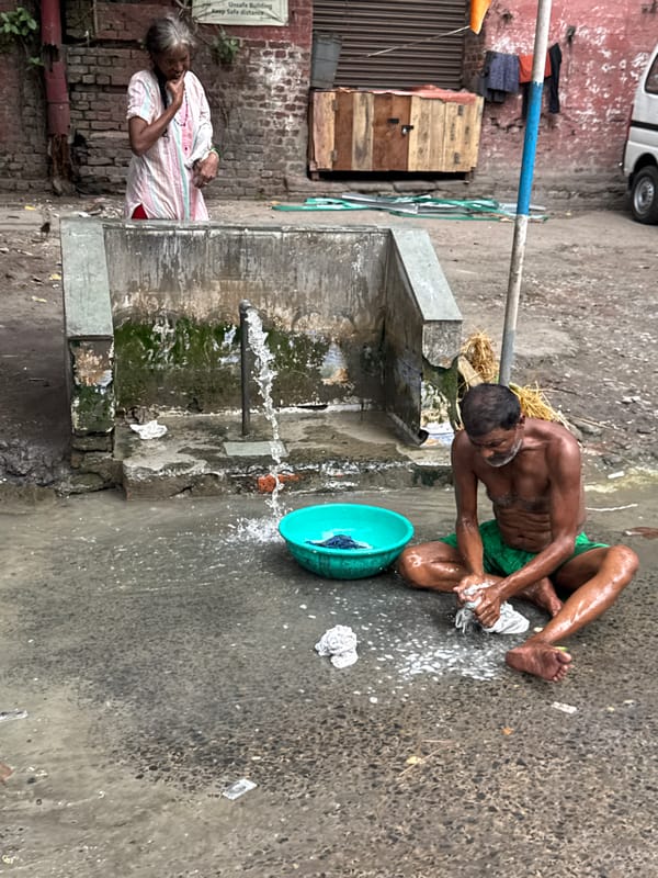 Early morning street life documented across Kolkata neighborhoods
