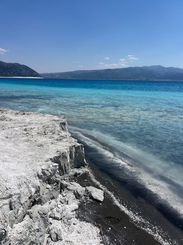 Exploring Salda Lake's white shores and turquoise waters