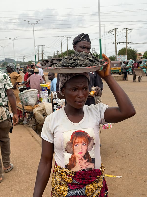 Daily market life documented in Bukuru, Nigeria street scenes