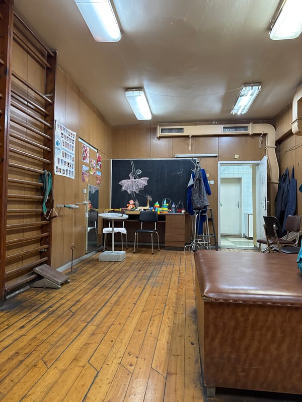 Morning scenes from training facility, office, and cafe in Pleven