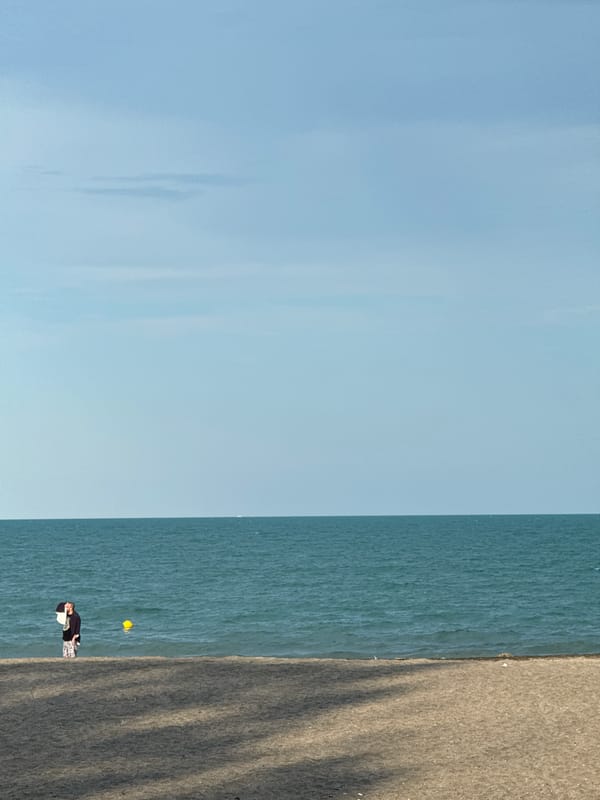Beach afternoon with families relaxing in Burgas, Bulgaria