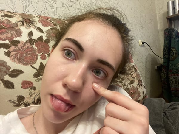 Afternoon selfie session at home in Zavodoukovsk