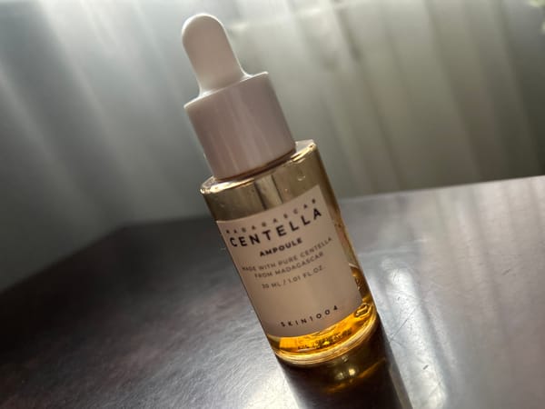 Skincare, shoes, coffee, and personal items photographed in Ukraine