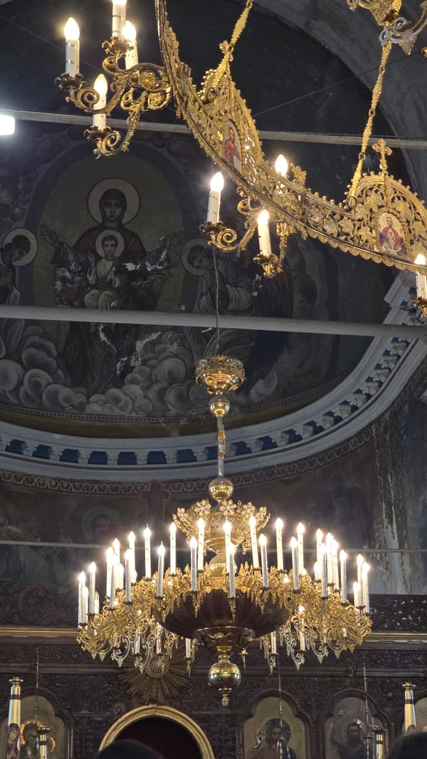 Inside St. Nicholas Cathedral, Burgas, during a morning service