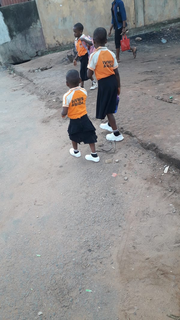 Morning street life captured in Onitsha, Nigeria