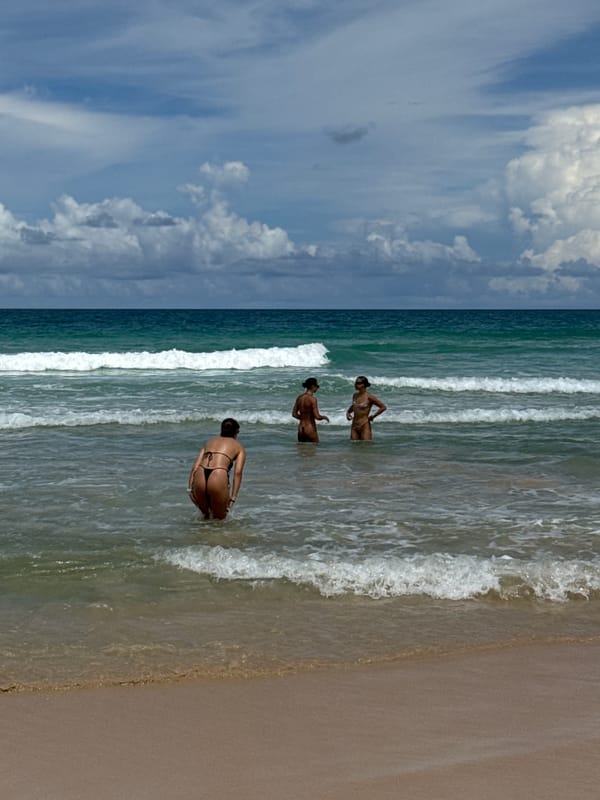 Casual beach day in the shallows at Rawai