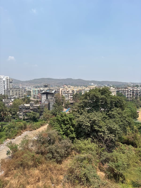 Morning views document Ambernath's urban development and natural elements