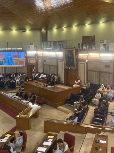 Balochistan Provincial Assembly session documented in Quetta
