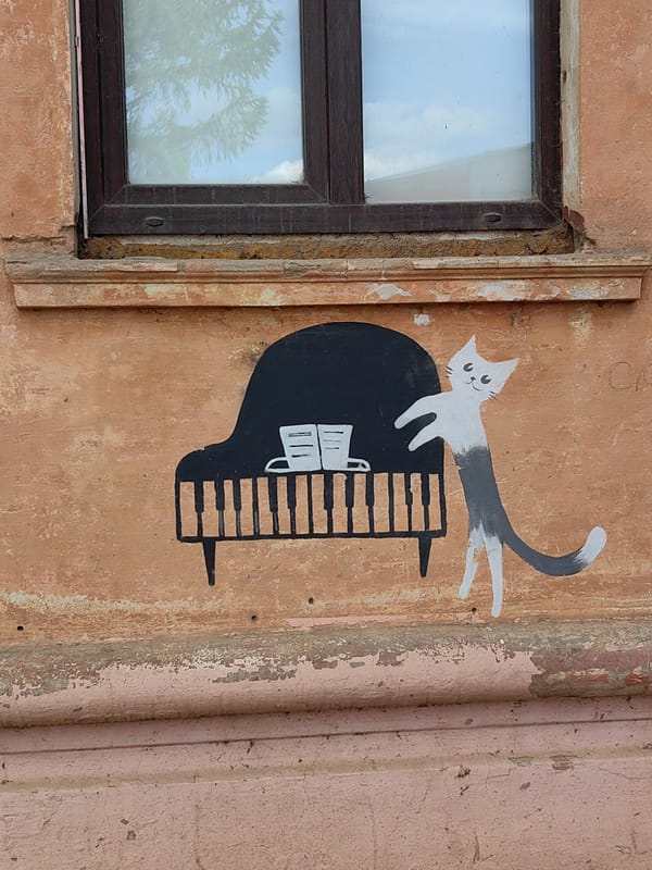 Votkinsk resident captures local mural and sailboats on water