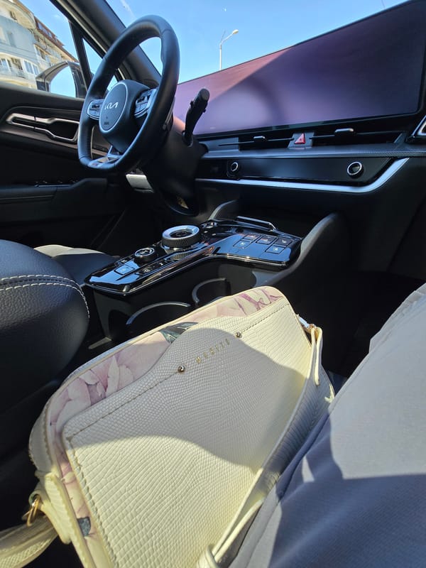 Driver with floral handbag spotted in Kia, Burgas