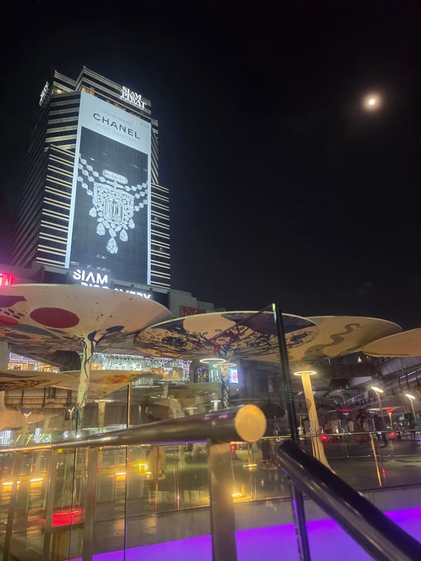 Bangkok nightlife captured across city during evening hours