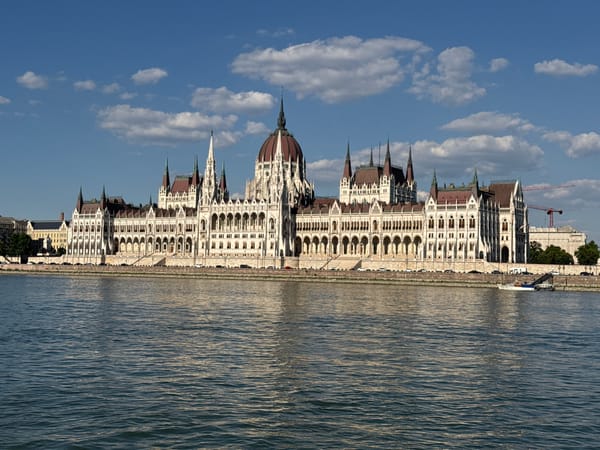 Hungarian Parliament Building along the Danube, Budapest