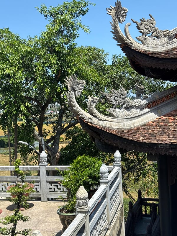 Temple architecture documented in Tay Nha Trang Ward, Vietnam
