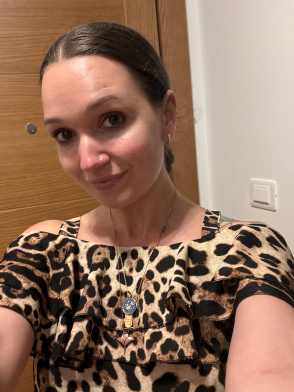Woman documents evening meal prep and selfies in Montenegro