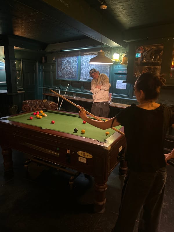 London pub payment terminals display quirky saxophone-playing animal graphics