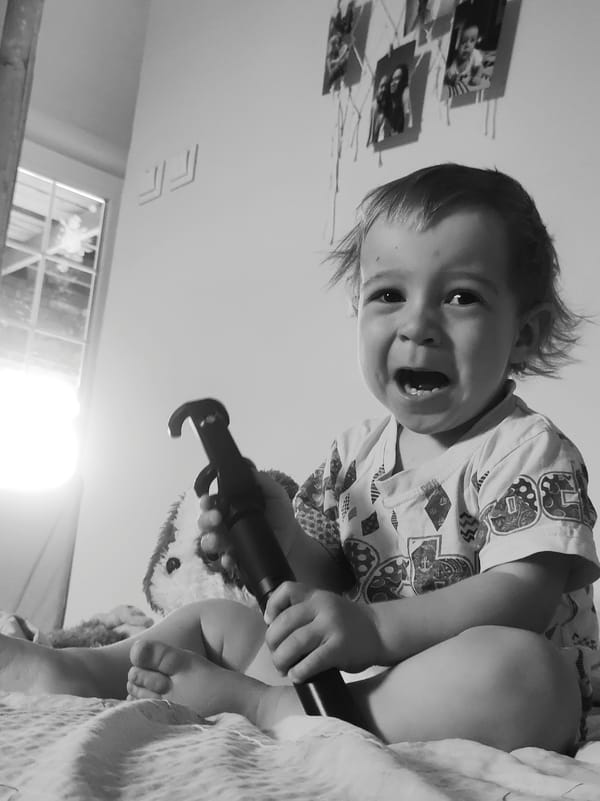 Mother and toddler share quiet morning moments at home