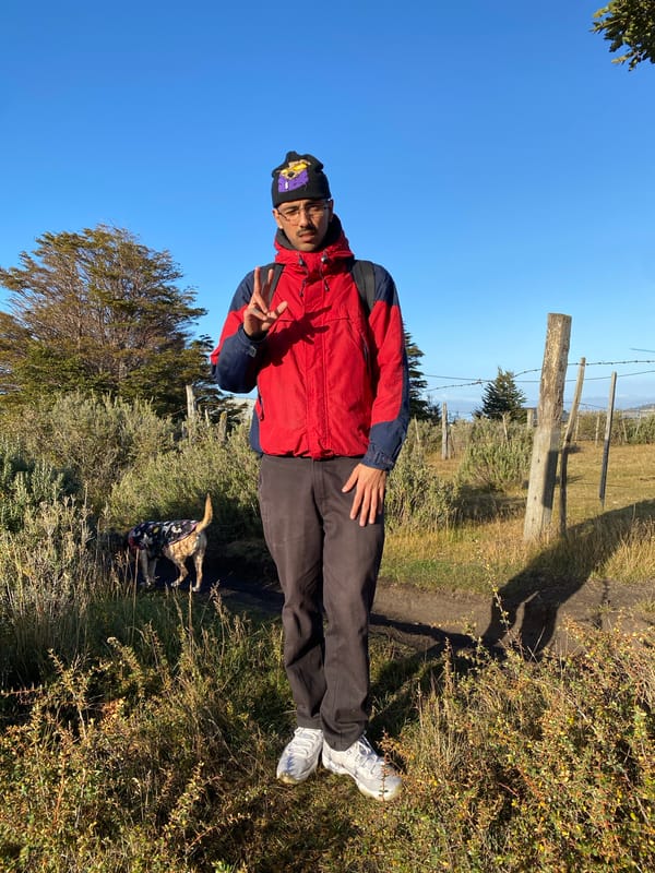 Tourist captures scenic harbor views in Ushuaia, Argentina