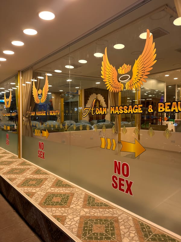 Tourist businesses documented along Patong streets during afternoon hours