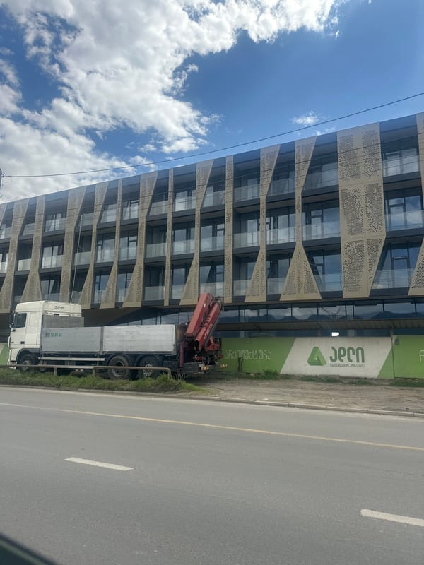 Morning traffic and street life documented across Tbilisi