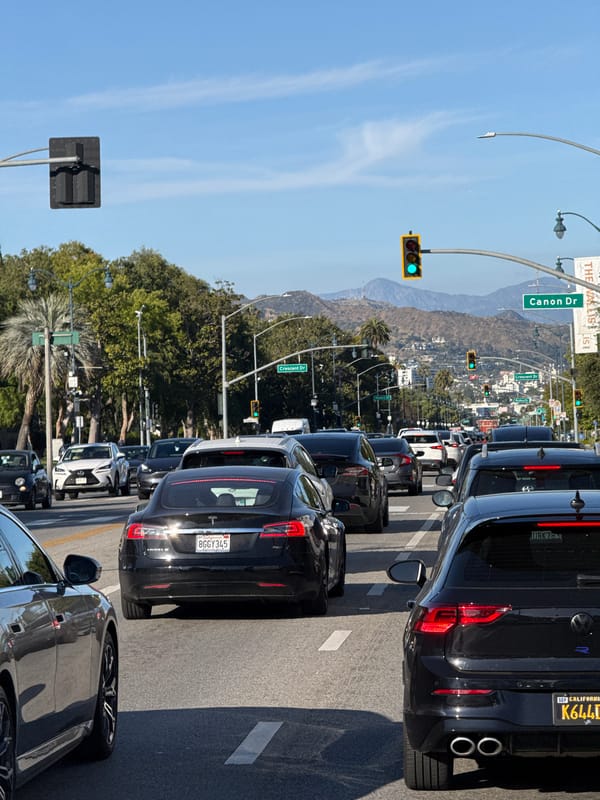 Late-night traffic jam clogs Beverly Hills streets