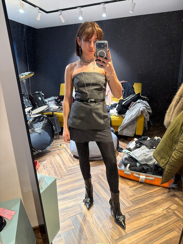 Woman takes mirror selfie in Ust-Ilimsk, Russia