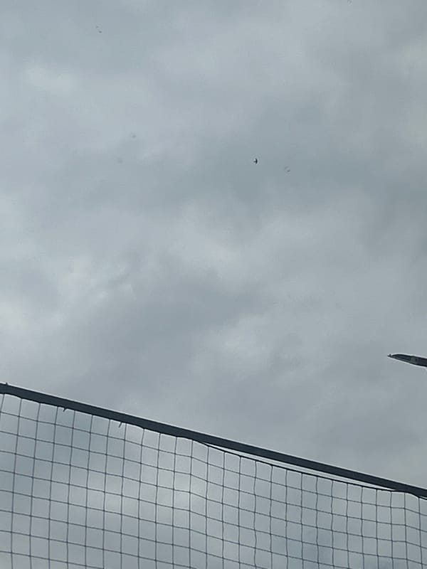 Overcast skies documented at Kostenets volleyball court