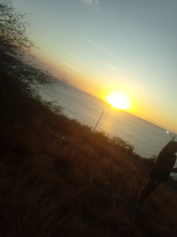 Evening sunset documentation captures Juan Griego coastal twilight scenes