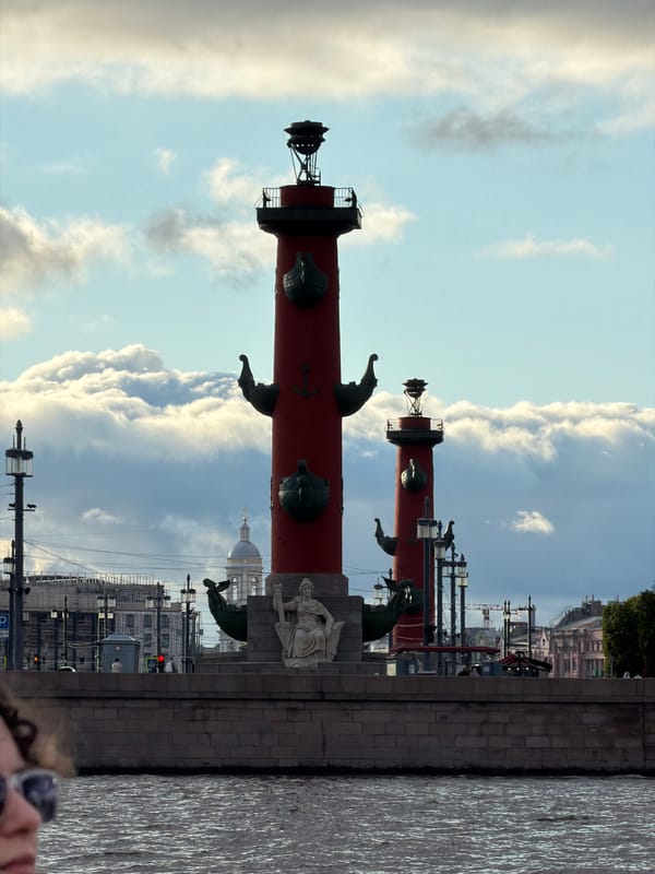 Saint Petersburg's iconic riverfront landmarks seen up close